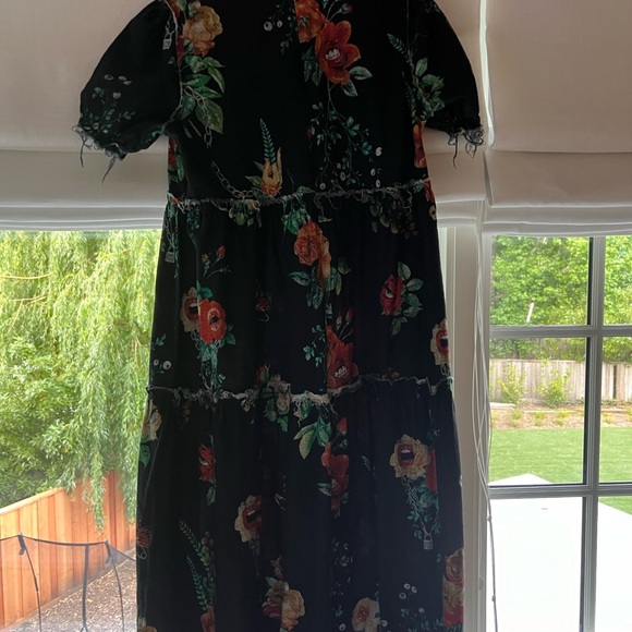 R13 Shredded relaxed midi dress - Picture 2 of 3